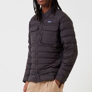 Patagonia Men’s Silent Down Shirt Jacket M Dark Gray